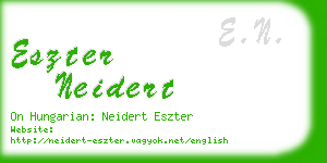 eszter neidert business card